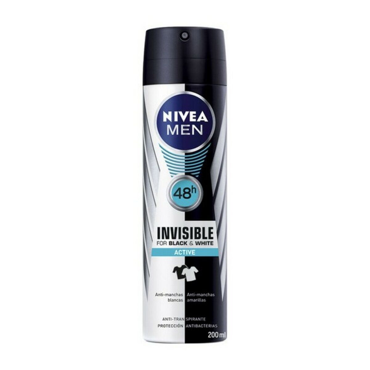 Spray Deodorant Men Black & White Active Nivea Men Black White Active (200 ml) 200 ml-0
