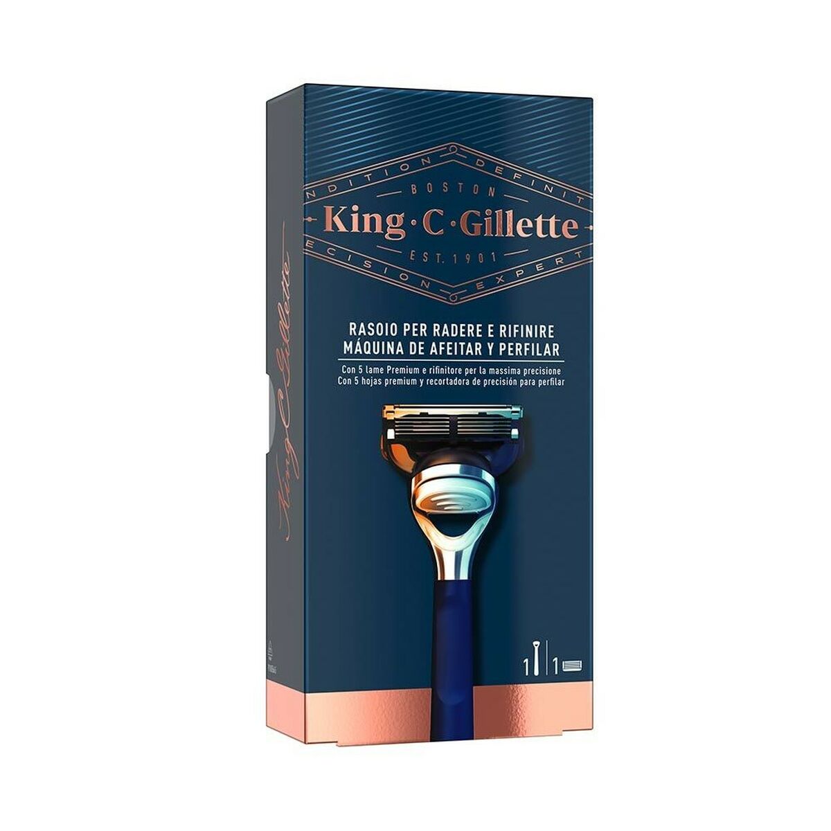 Manual shaving razor King C Gillette Gillette King Blue-0